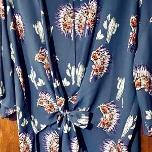 Peach Love California Indian Head Dress Duster